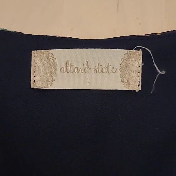 LIKE NEW Altar'd State Floral Print High Low Floral Short Sleeved Dress - Picture 5 of 12